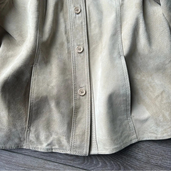 Stormtech Tan Suede Leather Lightweight  Jacket - Picture 8 of 16